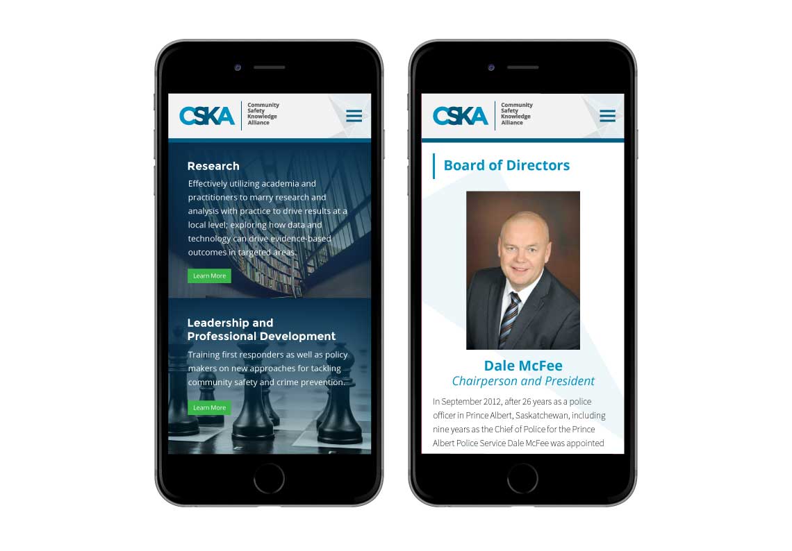 Community Safety Knowledge Alliance Website Mobile