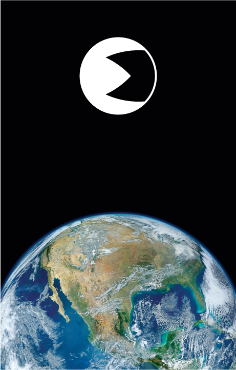 Eclipse Font Poster - Letter E