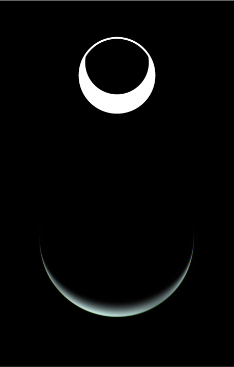 Eclipse Font Poster - Letter U