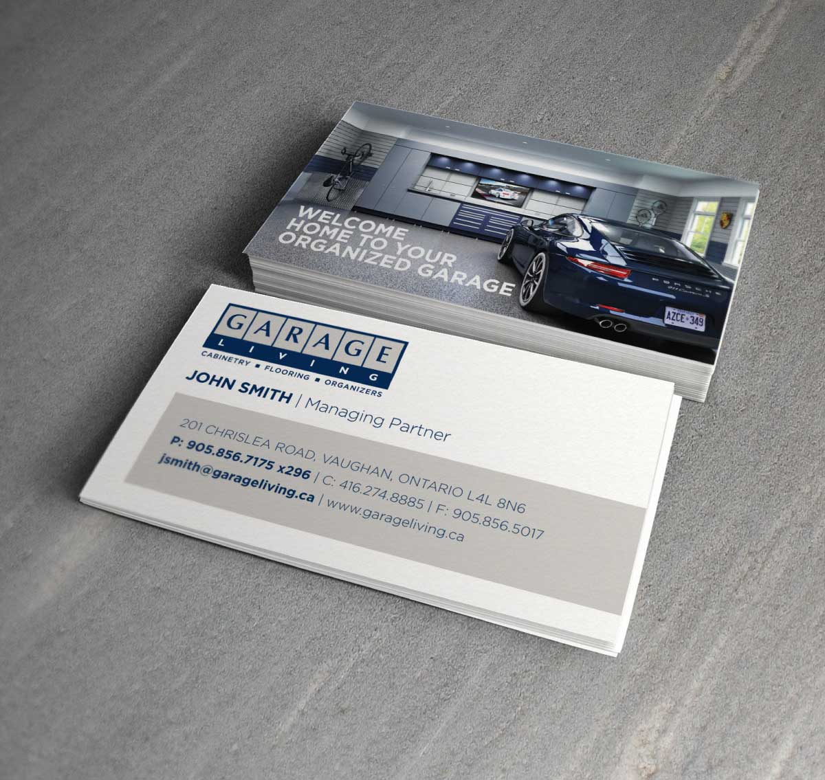 Garage Living Business Cards